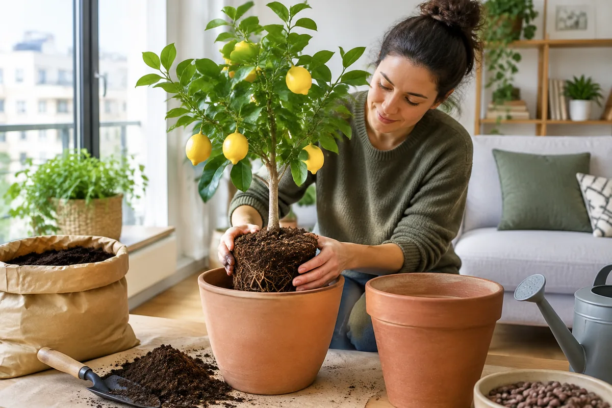 Comment rempoter un citronnier dans un appartement