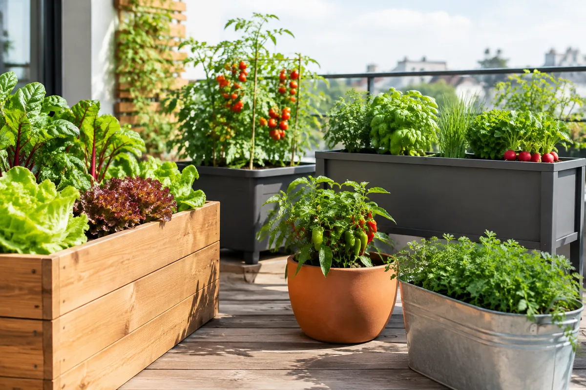 Quel bac utiliser pour cultiver des légumes sur une terrasse